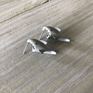 Shark earrings 🦈
